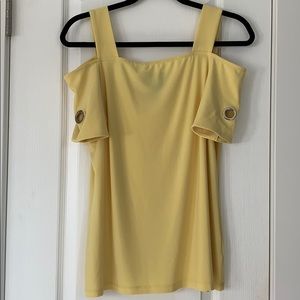 Yellow designer top